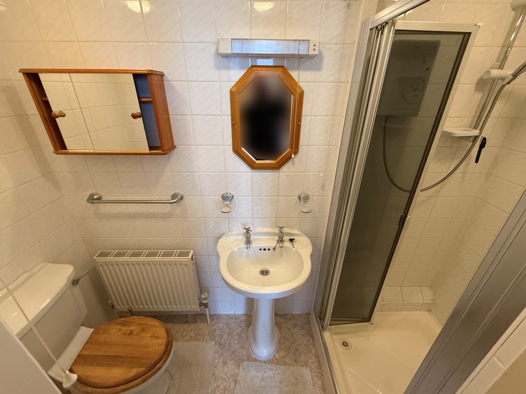 Lot: 100 - SUBSTANTIAL CORNER PROPERTY WITH POTENTIAL - Ground floor - en-suite shower room with W.C.